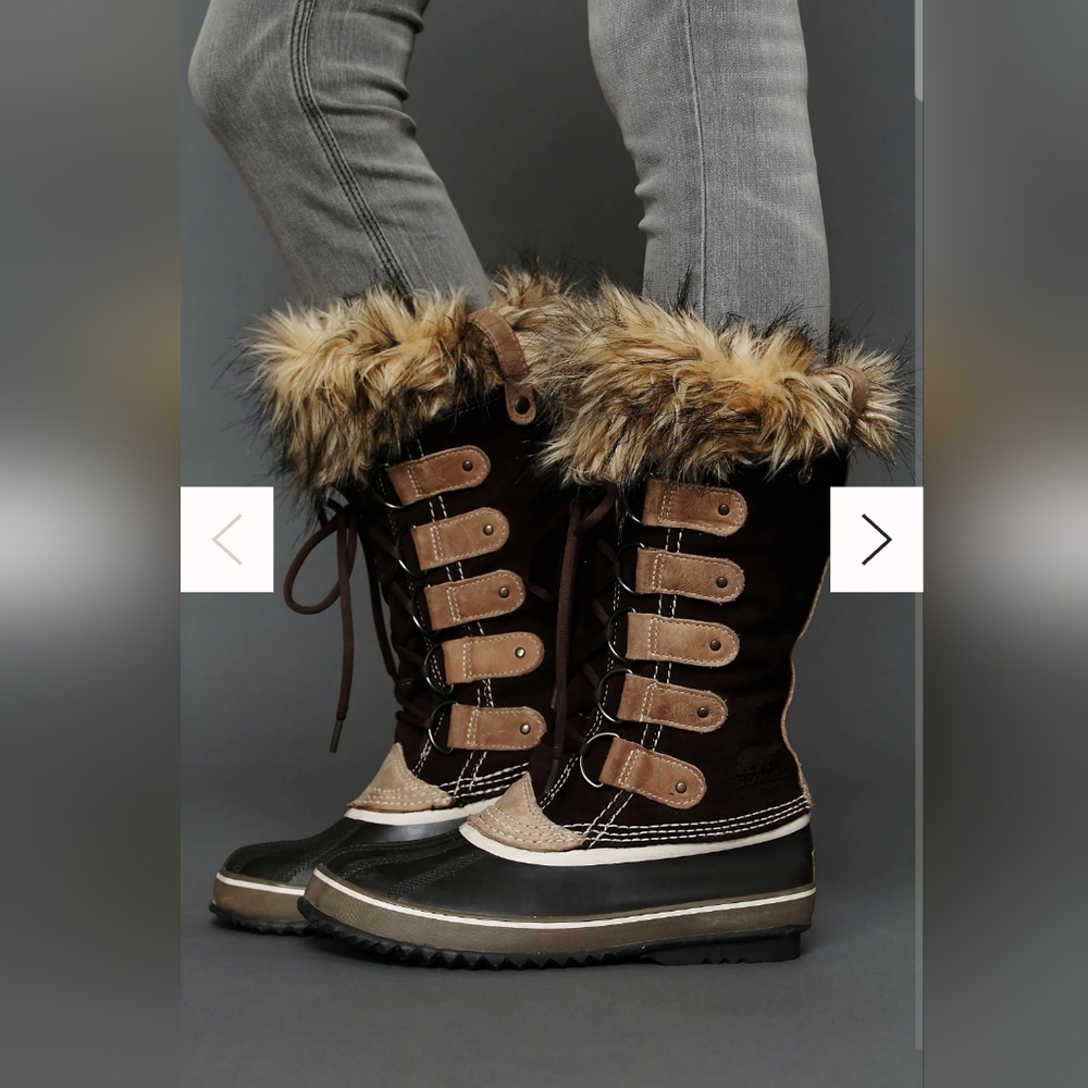Women's Sorel Joan Of Arctic Faux Fur Boots Size 7